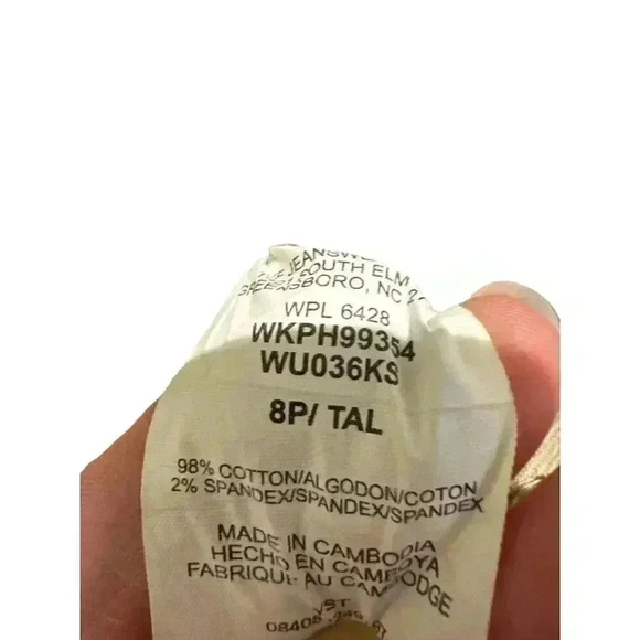 Aura From Women at Wrangler Short Rise Tan Jeans, Size 8P Tall, Pre-Owned - Picture 7 of 12